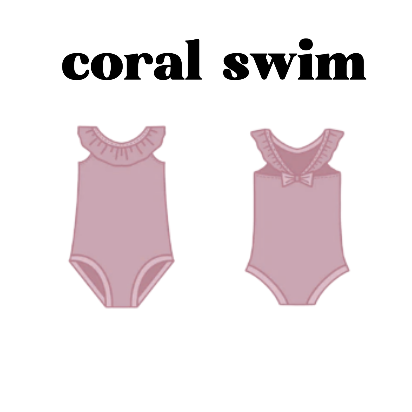MADE TO ORDER: Coral Swimsuit