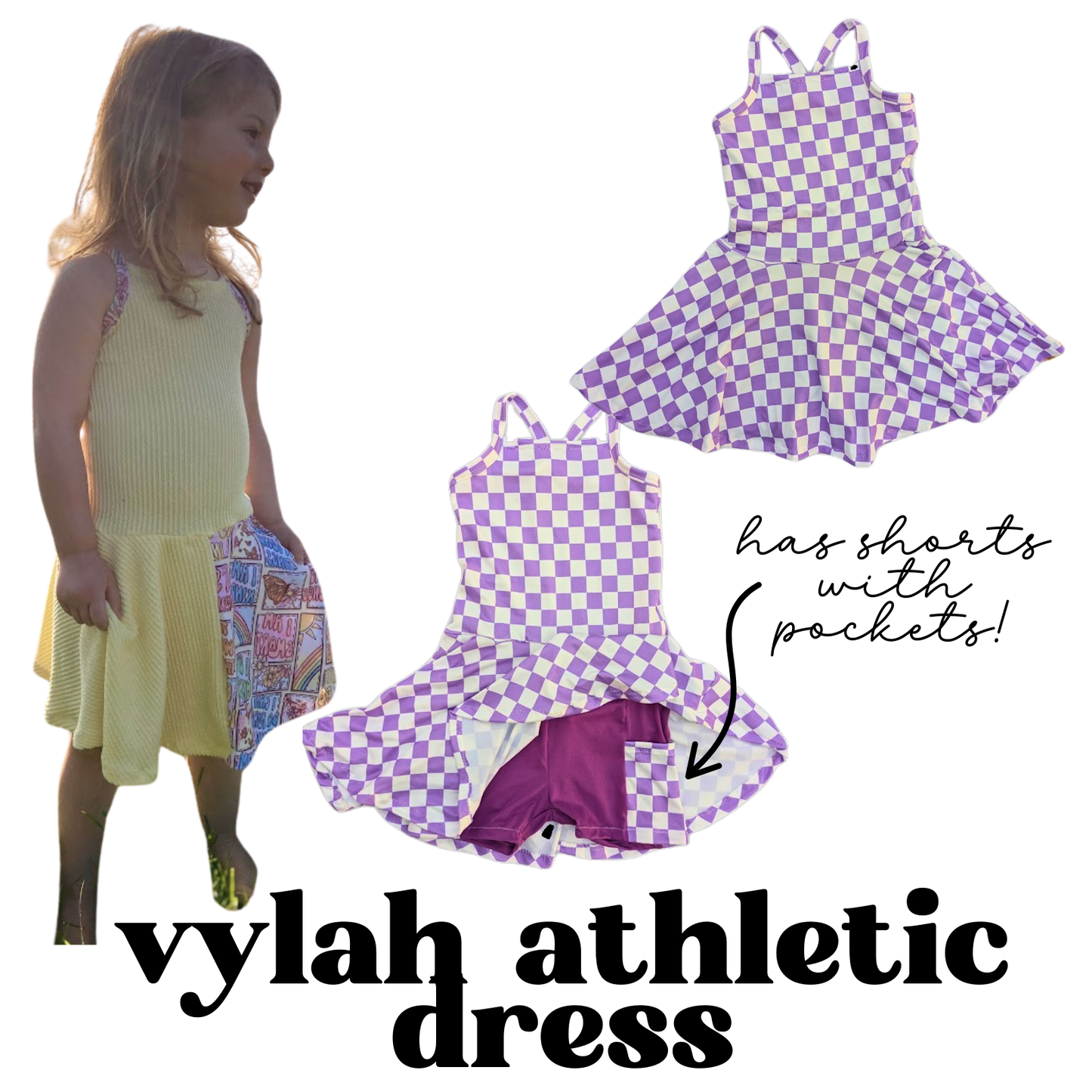 MADE TO ORDER: Vylah Athletic Dress