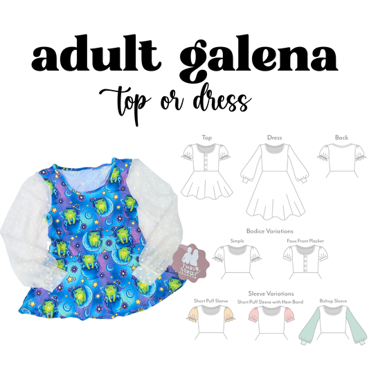MADE TO ORDER: Adult Galena Top or Dress