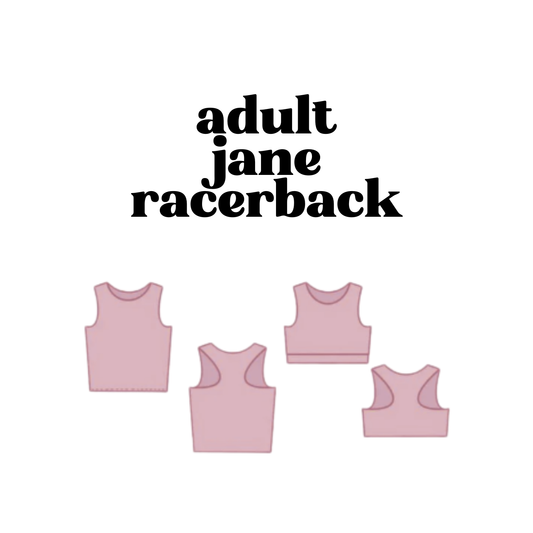 MADE TO ORDER: Adult Jane Racerback Tank