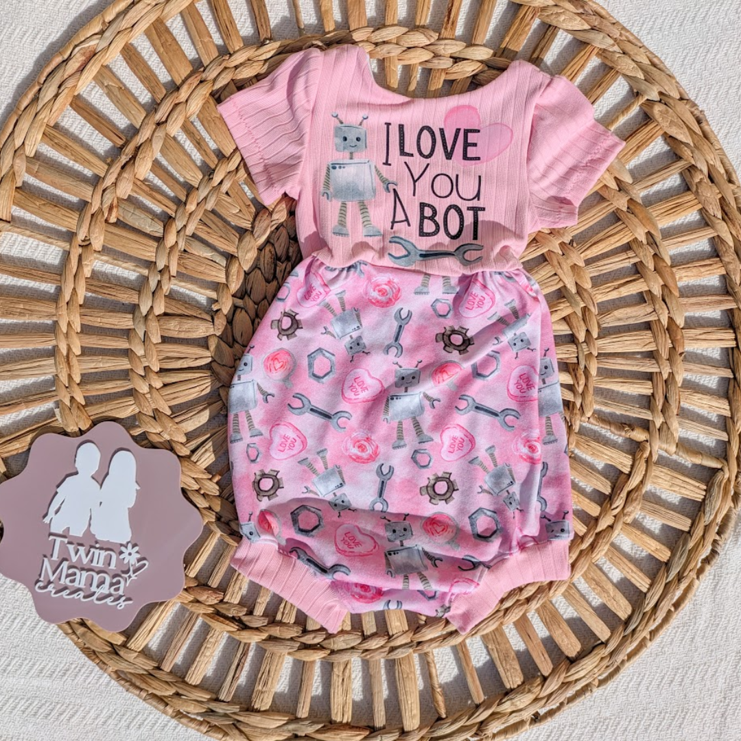 READY TO SHIP: 12-18m Grace Bubble Romper