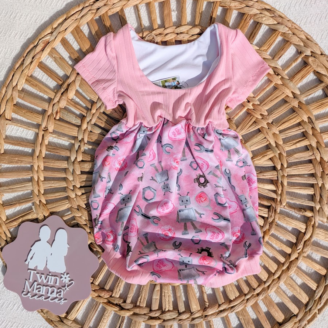 READY TO SHIP: 12-18m Grace Bubble Romper