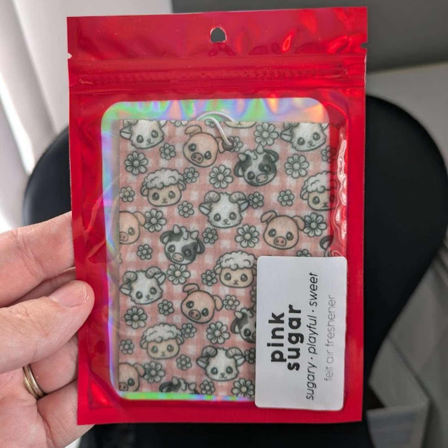 READY TO SHIP: Pink Sugar Felt Air Freshener