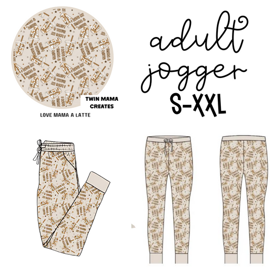 PREORDER: Love Mama a Latte Adult Joggers (closes 1/4)