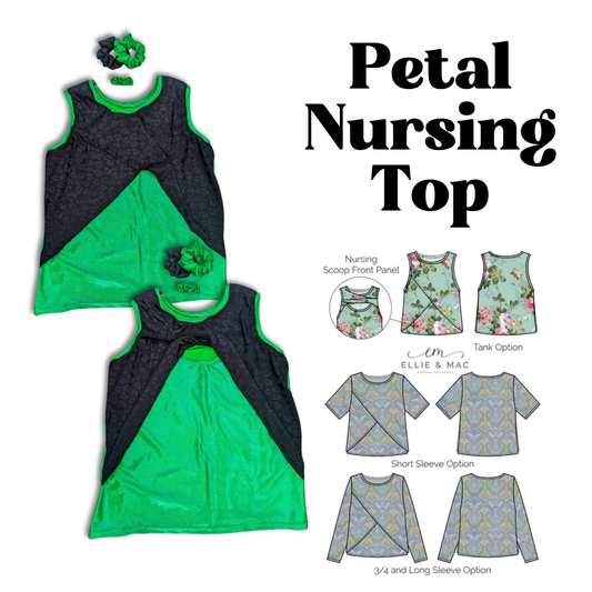 MADE TO ORDER: Petal Nursing Top