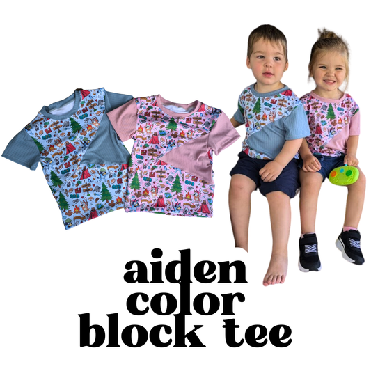 MADE TO ORDER: Aiden Color Block Tee