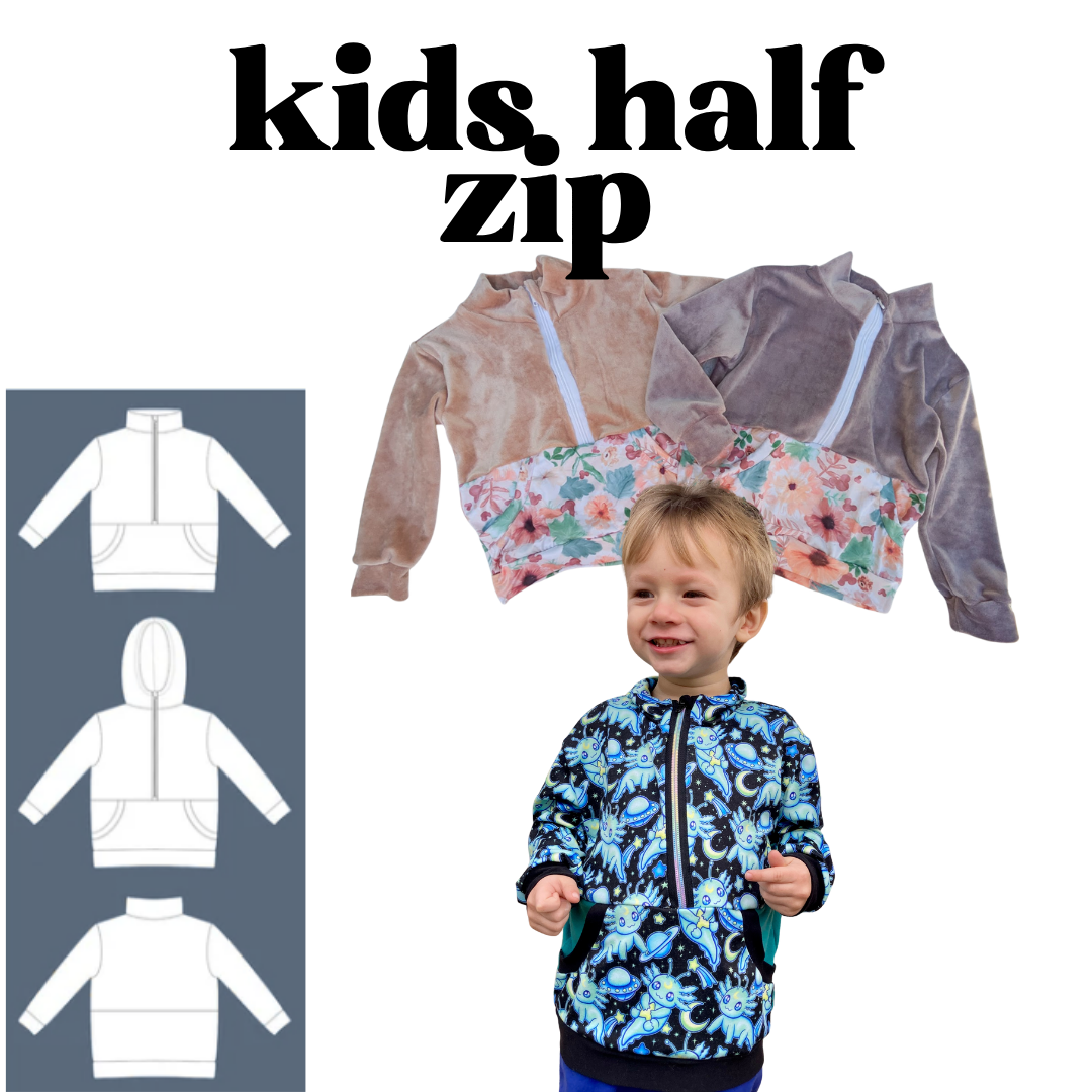 MADE TO ORDER: Kids Half Zip