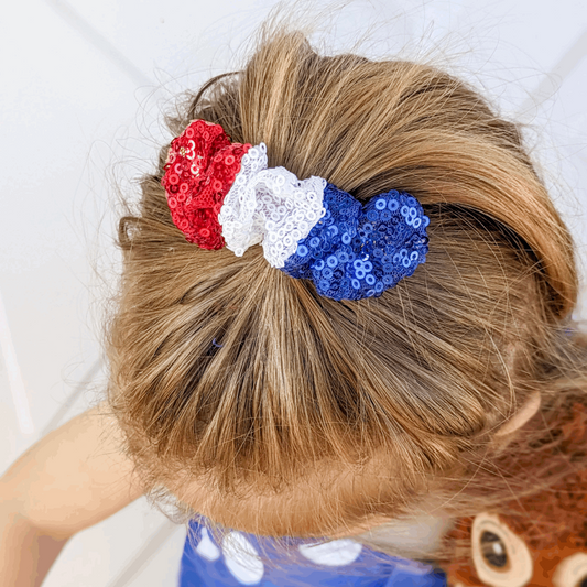 RWB Scrunchie Clip