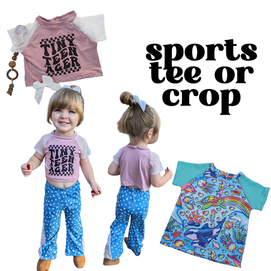 MADE TO ORDER: Sports Tee/Crop