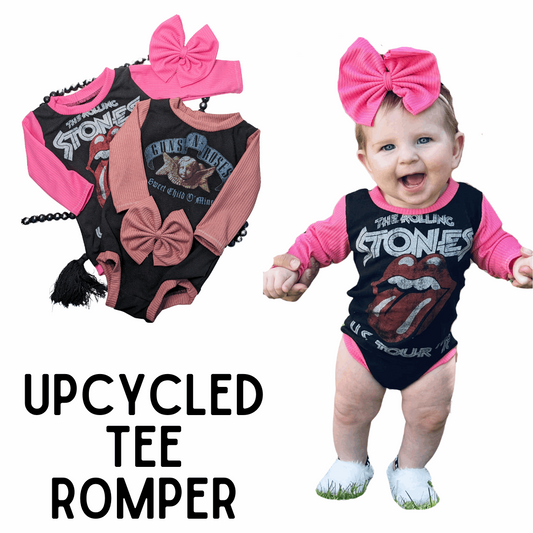 MADE TO ORDER: Upcycled Tee Romper