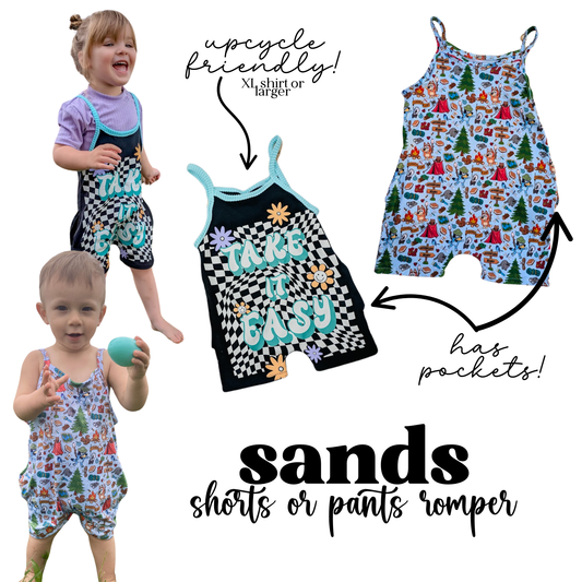 MADE TO ORDER: Sands Pants or Shorts Romper