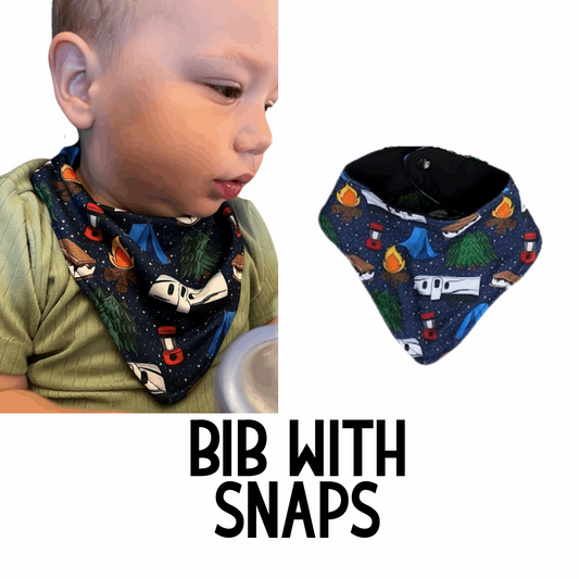 MADE TO ORDER: Bib with Snaps