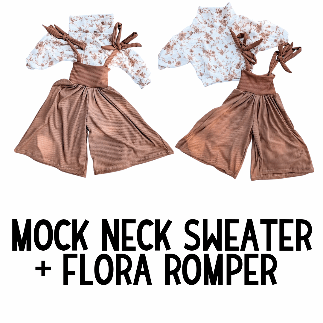 MADE TO ORDER: Mock Neck Sweater and Flora Pants