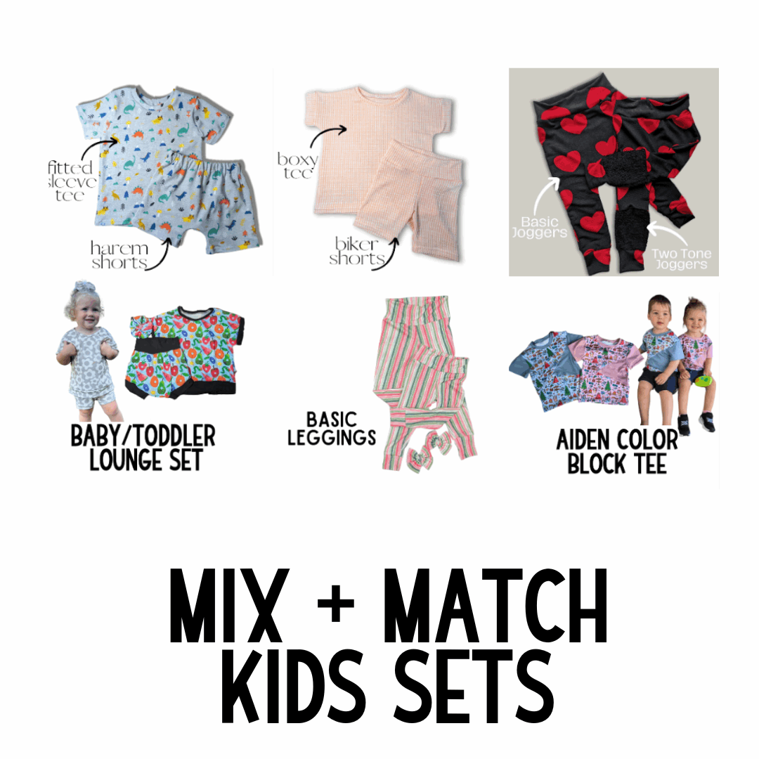 MADE TO ORDER: Mix & Match Kids Sets