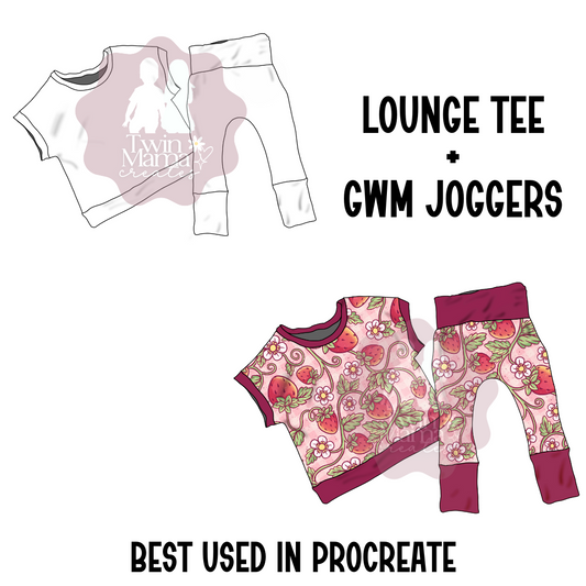 DIGITAL MOCKUP: Lounge Tee + GWM Joggers