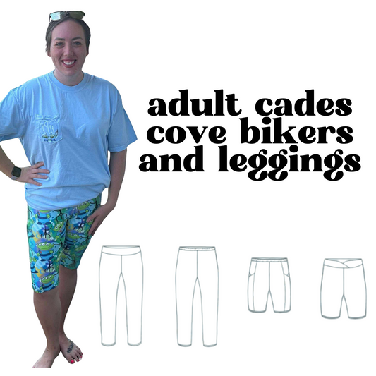 MADE TO ORDER: Adult Cades Cover Biker Shorts and Leggings