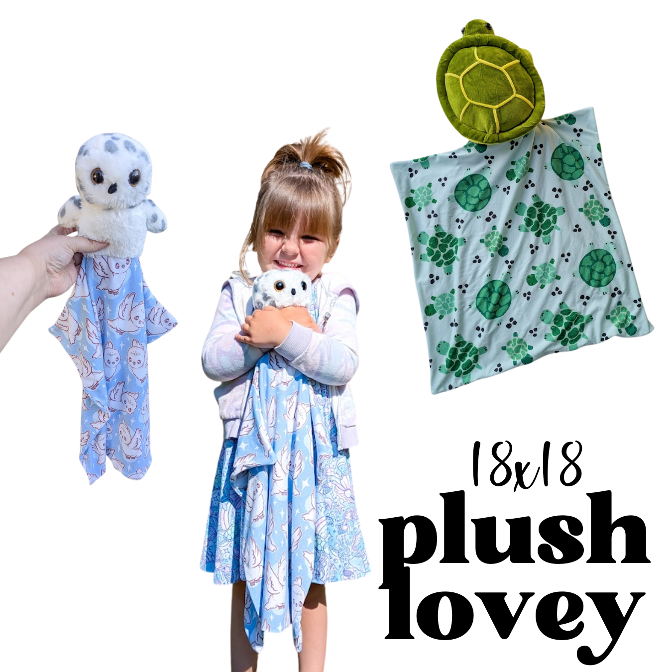 MADE TO ORDER: 18x18 Plush Lovey