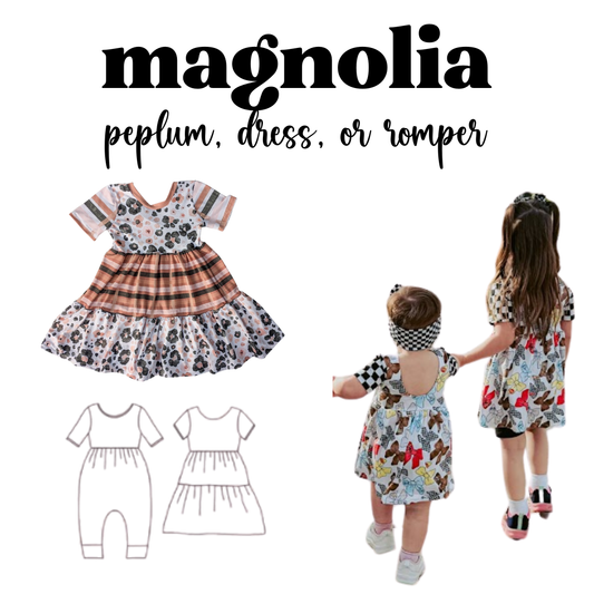 MADE TO ORDER: Kids Magnolia Dress or Romper