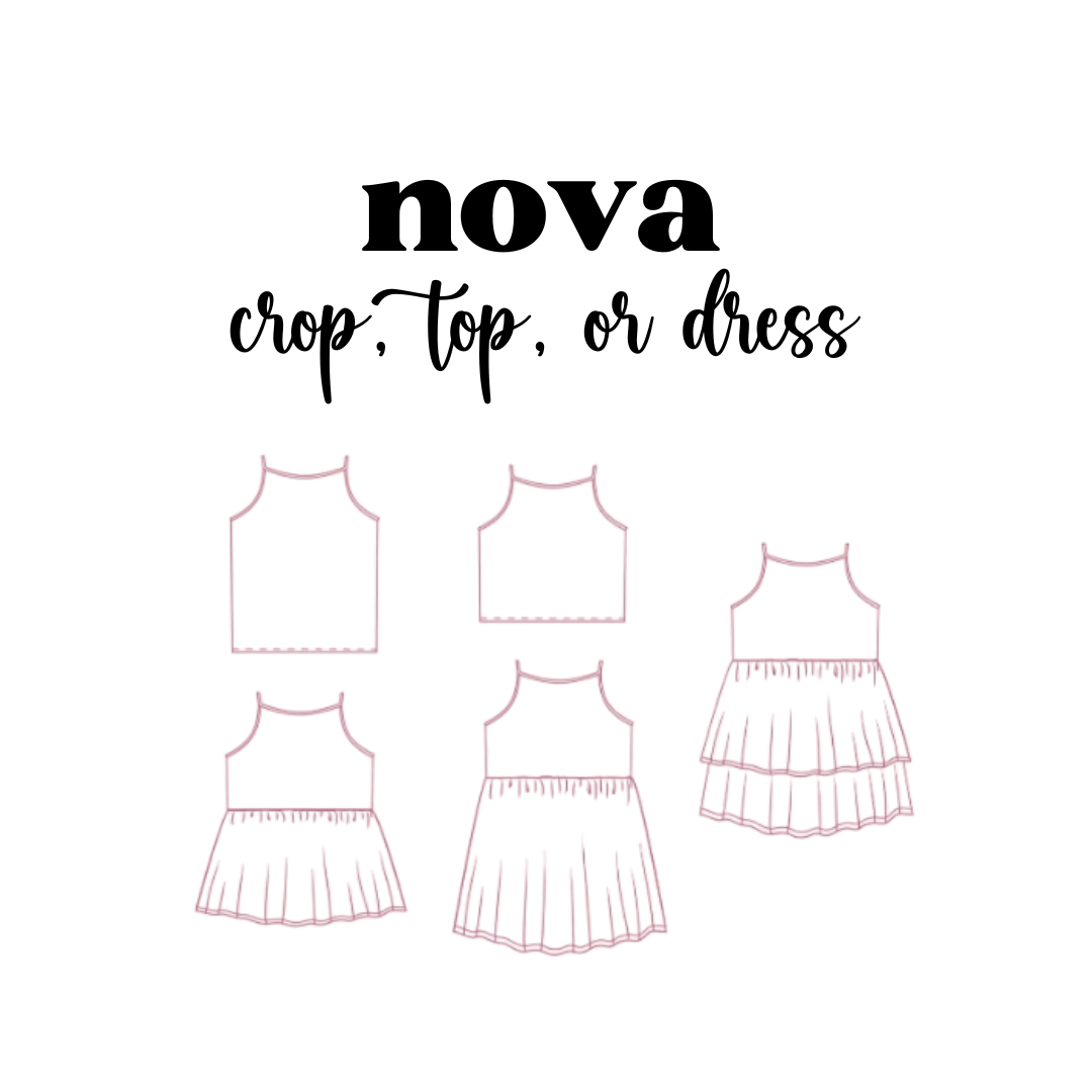 MADE TO ORDER: Nova Crop, Dress, or Top