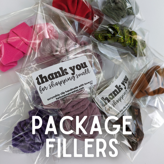 Scrunchie Clip Package Fillers (10 pack)