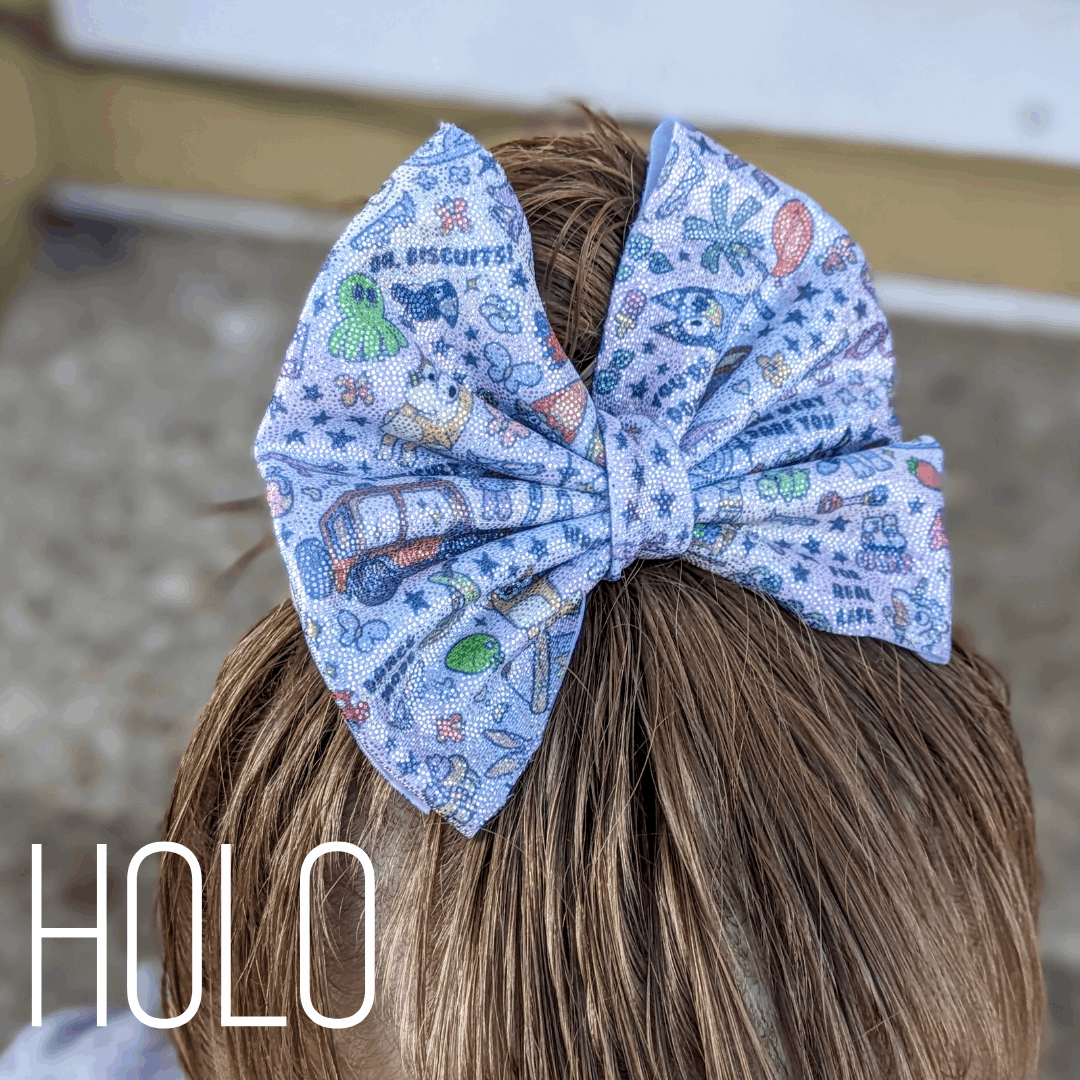 MADE TO ORDER: Custom Printed Large Fabric Bow